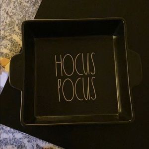 HTF Rae Dunn Hocus Pocus baking dish black